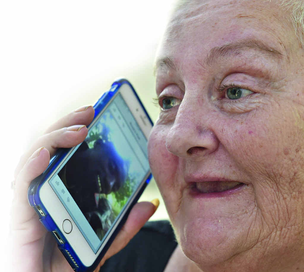 Sharonlee Cordell, 55, says she is 100% sincere in her desire to meet Ebou, 41, who she regularly talks to on Skype. Sharonlee Cordell, 55, says she is 100% sincere in her desire to meet Ebou, 41, who she regularly talks to on Skype.